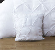 Diamond Pintuck Premium Ultra Soft Cushion Covers 2-Pack - White V493-ZCC-1