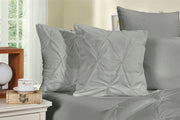 Diamond Pintuck Premium Ultra Soft Cushion Covers 2-Pack - Grey V493-ZCC-6
