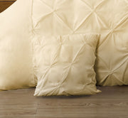 Diamond Pintuck Premium Ultra Soft Cushion Covers 2-Pack - Yellow Cream V493-ZCC-9