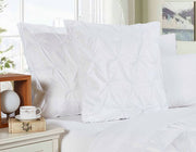 Diamond Pintuck Premium Ultra Soft European Pillowcases 2-Pack - White V493-ZEP-01