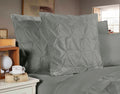 Diamond Pintuck Premium Ultra Soft European Pillowcases 2-Pack - Grey V493-ZEP-06