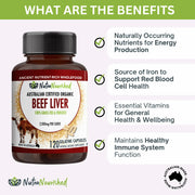 Organic Beef Liver Capsules V497-BEEF-LIVER-CAPS-120