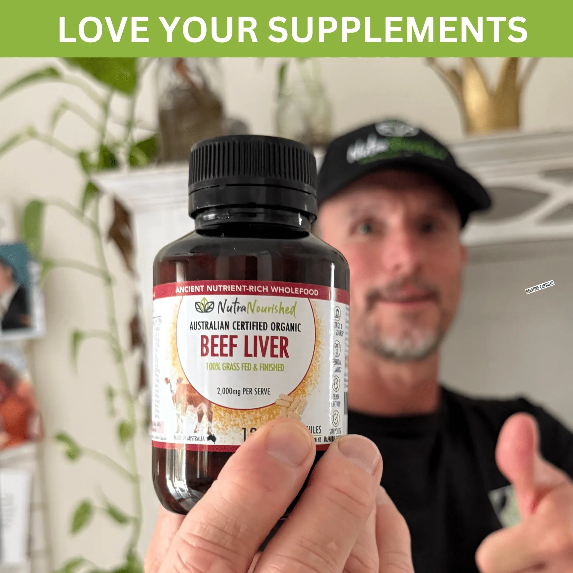 Organic Beef Liver Capsules V497-BEEF-LIVER-CAPS-120
