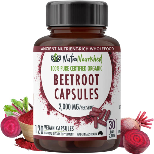 Organic Beetroot Capsules V497-BEETROOT-CAPS-120