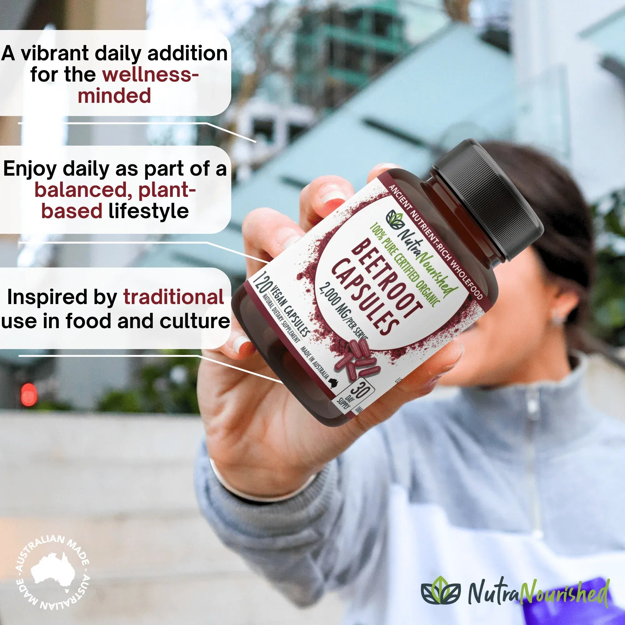 Organic Beetroot Capsules V497-BEETROOT-CAPS-120