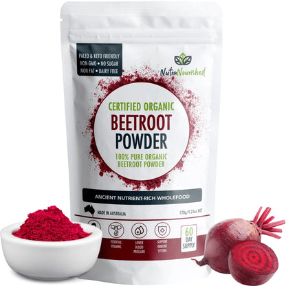 Organic Beetroot Powder V497-BEETROOT-POWDER-120G