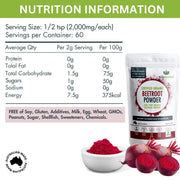 Organic Beetroot Powder V497-BEETROOT-POWDER-120G