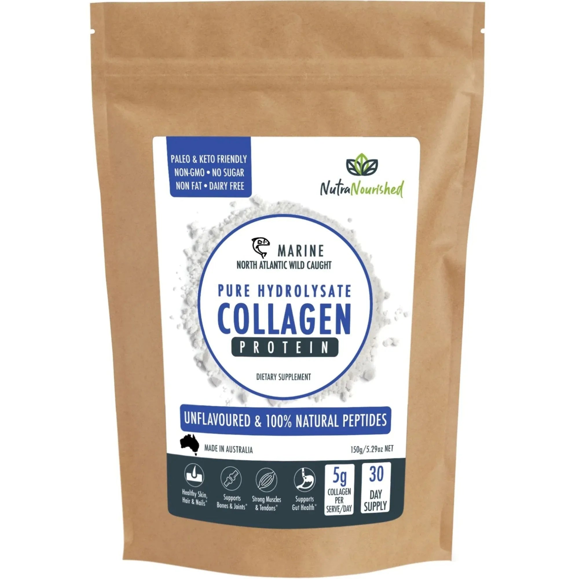 Marine Collagen Peptides Powder V497-COLLAGEN-MARINE-150G