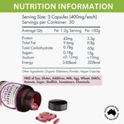 Organic Elderberry Capsules V497-ELDERBERRY-CAPS-90