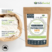 Fossil Shell Flour Powder - Food Grade Diatomaceous Earth - 250g V497-FOSSIL-SHELL-FLOUR-250