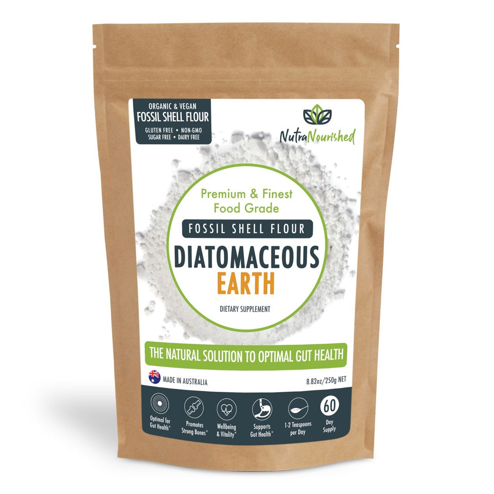 Fossil Shell Flour Powder - Food Grade Diatomaceous Earth - 250g V497-FOSSIL-SHELL-FLOUR-250