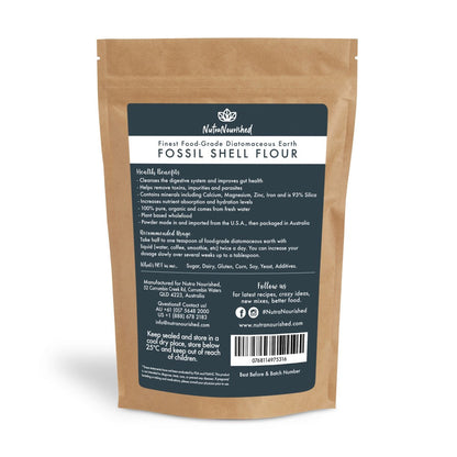 Fossil Shell Flour Powder - Food Grade Diatomaceous Earth - 250g V497-FOSSIL-SHELL-FLOUR-250