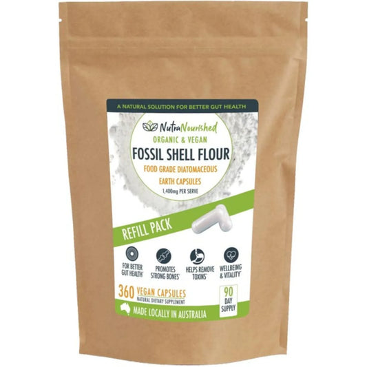 Organic Fossil Shell Flour Capsules - Refill Bag V497-FSF-CAPS-360