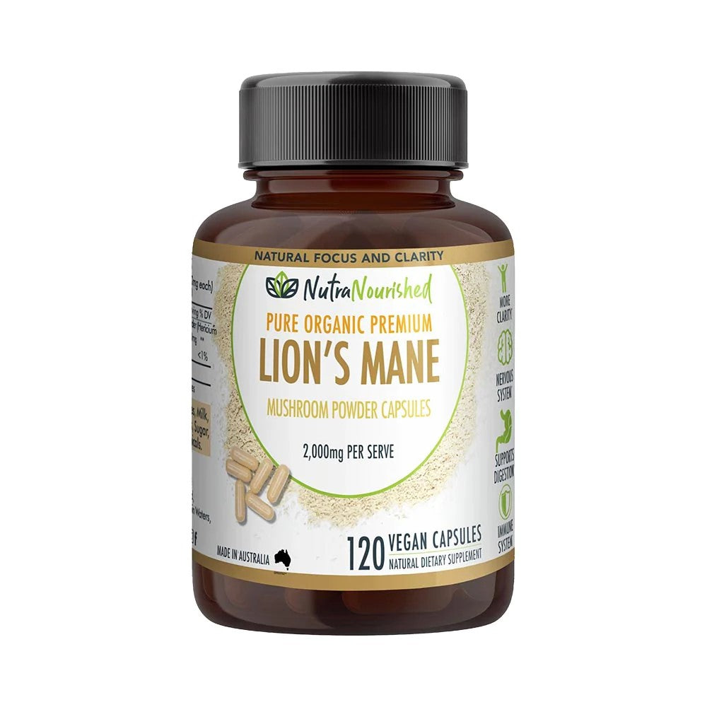 Lion's Mane Mushroom Hericium erinaceus (2,000mg) 120 Vegan Capsules V497-LIONSMANE_CAPS_120