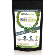 REFILL BAG - Organic Moringa Leaf Capsules - 180 Vegan Capsules V497-MORINGA-CAPS-180-REFILL
