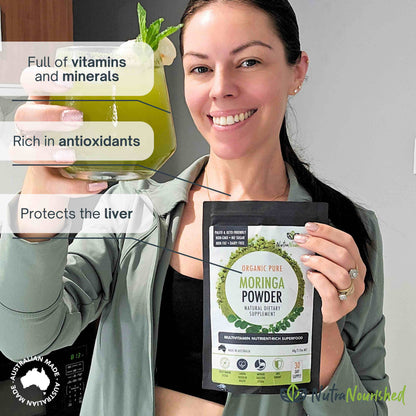 Organic Pure Moringa Leaf Powder 60g V497-MORINGA-POWDER-60