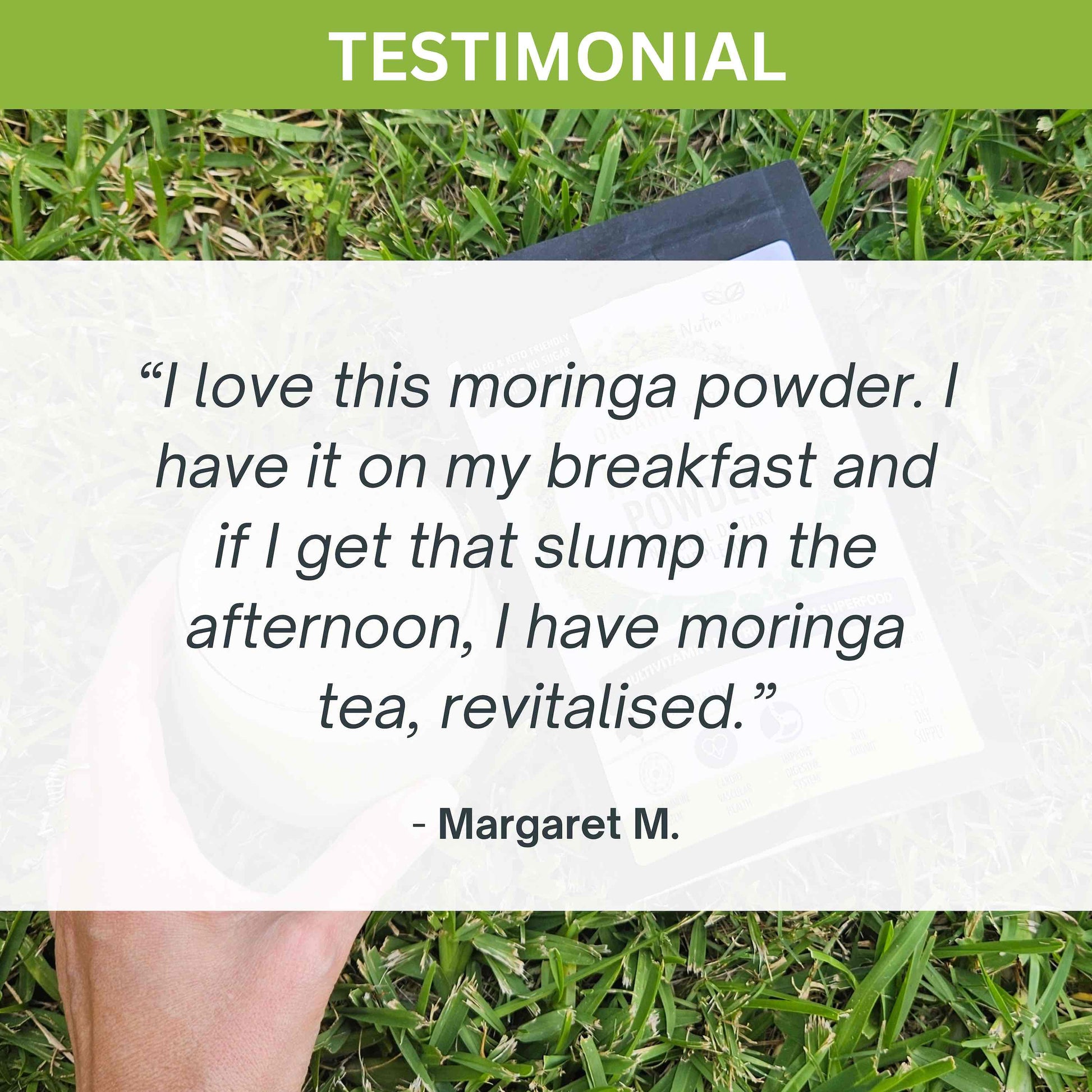 Organic Pure Moringa Leaf Powder 60g V497-MORINGA-POWDER-60