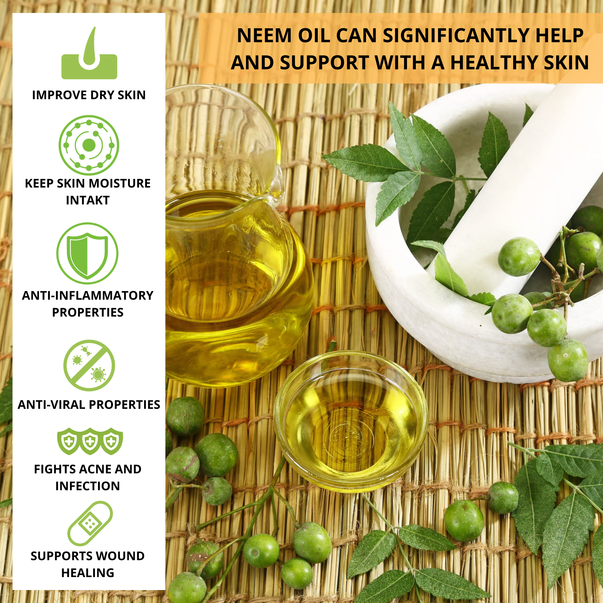 Neem Seed Oil - Organic 50ml V497-NEEM-SEED-OIL-50ML