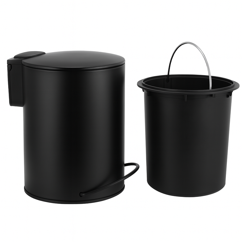 3L Soft Close Pedal Bin Black V498-3LBINBK