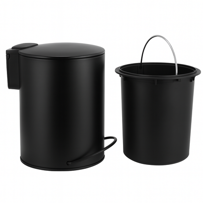 3L Soft Close Pedal Bin Black V498-3LBINBK