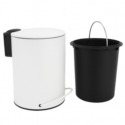 3L Soft Close Pedal Bin White V498-3LBINWH