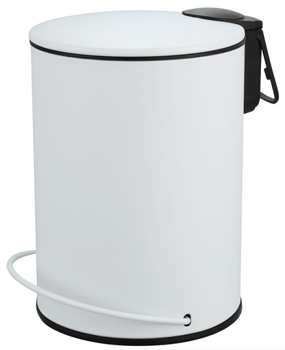 3L Soft Close Pedal Bin White V498-3LBINWH