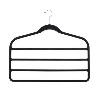 3pcs Velvet Clothes Hangers Grey V498-CLOTHHANGERGR