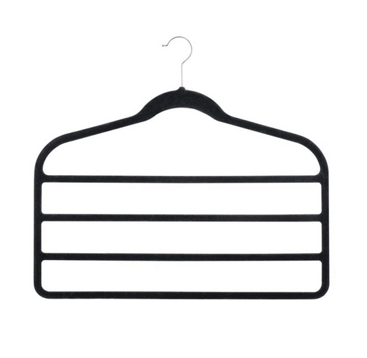 3pcs Velvet Clothes Hangers Grey V498-CLOTHHANGERGR