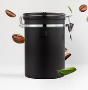 1.5L Storage Container with Spoon white V498-COFFEECONTAINERWH-M