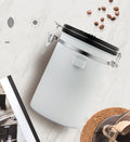 1.2L Storage Container with Spoon white V498-COFFEECONTAINERWH-S