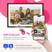 10.1 Inch Digital Picture Frame - 1280 * 800 HD WiFi Enabled with Load from Phone Capability, 32GB Memory V498-DIGITALFRAMEBK