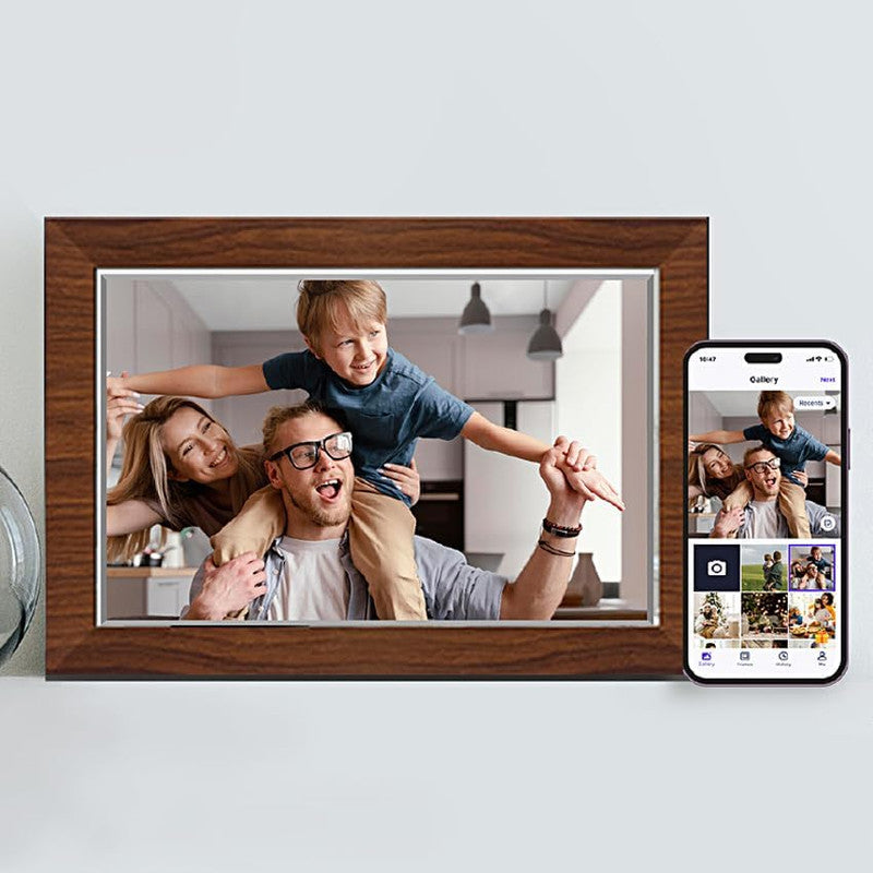 10.1 Inch Digital Picture Frame - 1280 * 800 HD WiFi Enabled with Load from Phone Capability, 32GB Memory V498-DIGITALFRAMEDW