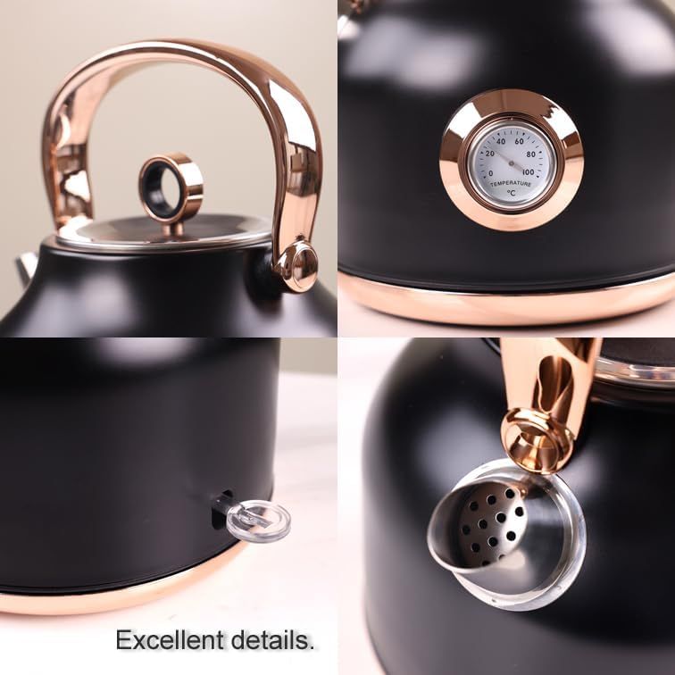 1.7L Electric Water Kettle Black V498-ELECTRICKETTLEBK