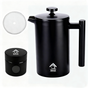 1000ml French Press Coffee Maker Coffee Container & Extra Filter Set V498-FRENCHPRESS1000BKSET