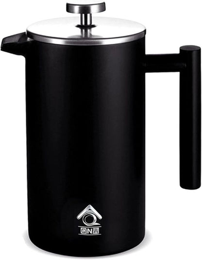 Black French Press Coffee Maker 350ml with Coffee Bean Can + Extra Filter Gift Set V498-FRENCHPRESS350SETBK