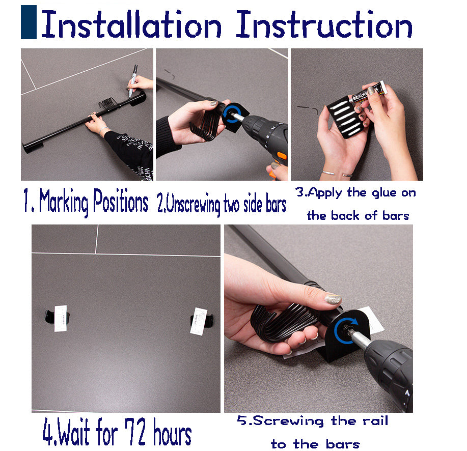 Nail-Free Hooks Hanger 40cm V498-HANGER40