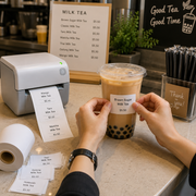 6 Rolls Linerless Printing Label Paper 80 mm x 52 m for Takeaway Shop Restaurant V498-LINELESS PAPER