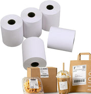6 Rolls Linerless Printing Label Paper 80 mm x 52 m for Takeaway Shop Restaurant V498-LINELESS PAPER