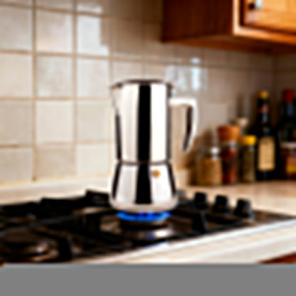 6 Cups Stainless Steel Moka Pot Coffee Maker V498-MOKAPOT