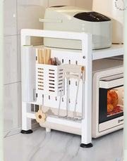 Multifunctional Microwave Shelf Storage Cutlery Tray Spice Holder Kitchen Rack Black V498-NEWMICROWAVESHELFBK