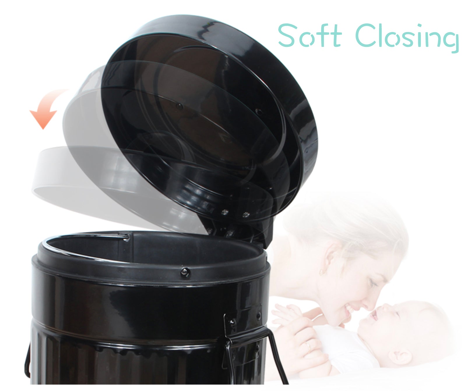 12L Soft Closing Pedal Bin Mint V498-PEDALBIN12MT