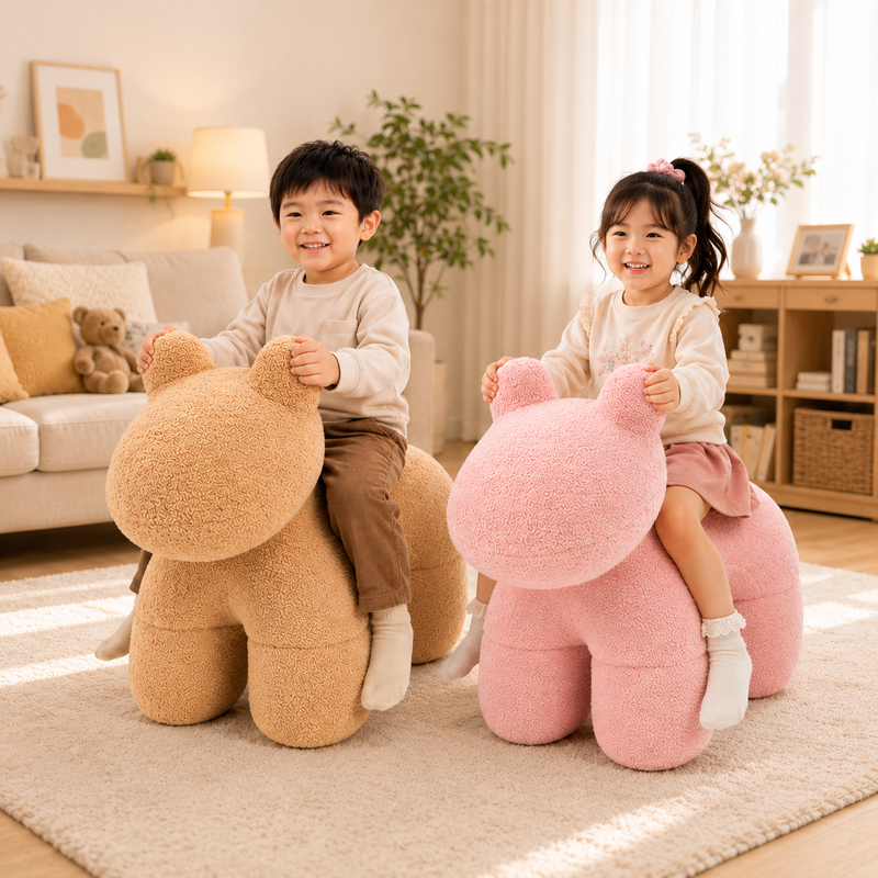 Lamb Stool Chair Brown V498-STOOLBROWN