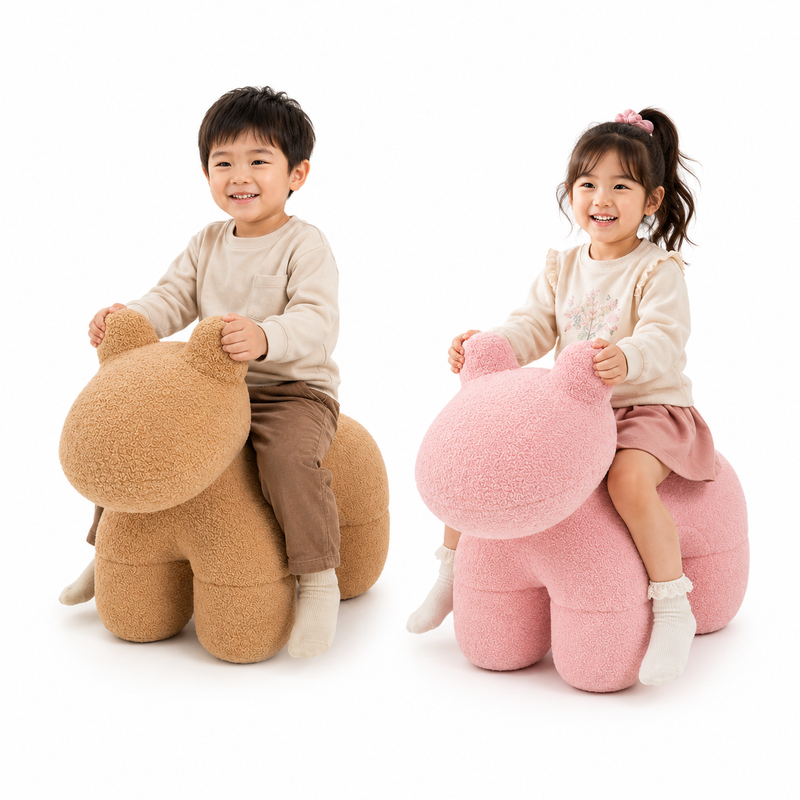 Lamb Stool Chair Pink V498-STOOLPINK