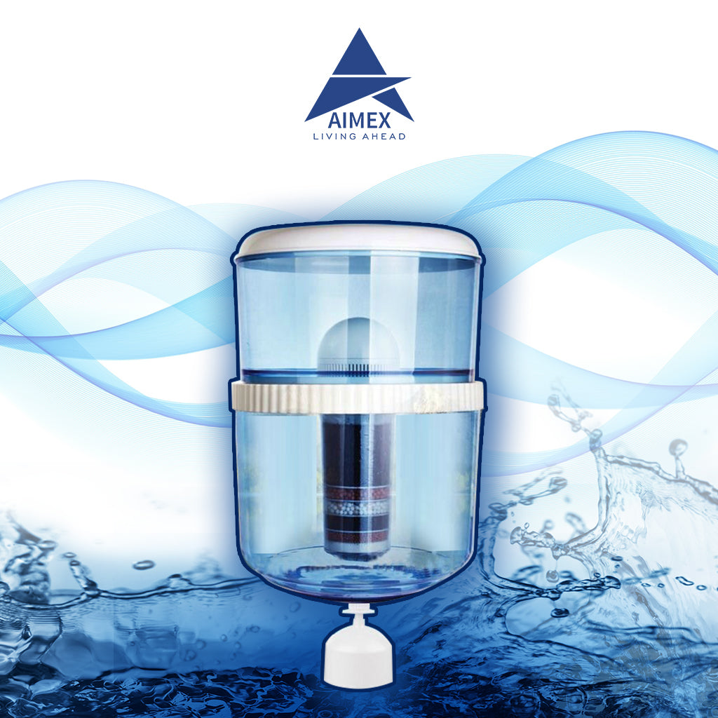 Aimex Purifier Bottle With 8 Stage Water Filter Suitable to Any Water Cooler V502-E20LPURP2 - AIMEX WATER