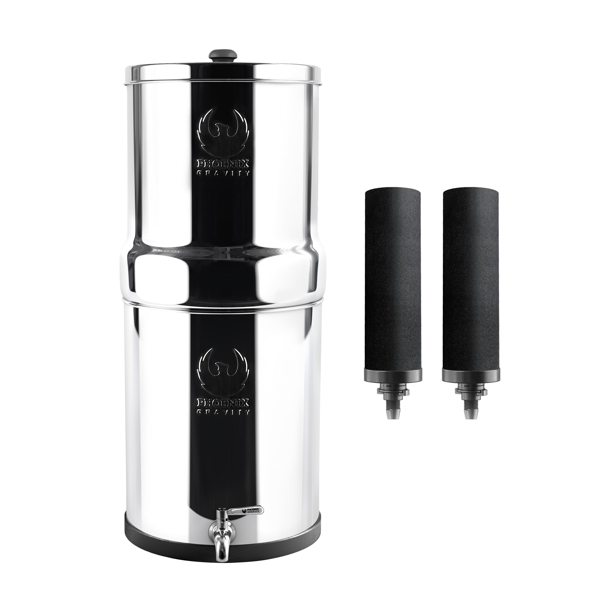 The Phoenix Gravity Water Filter Stainless Steel 304 -12L V502-P24C2D2