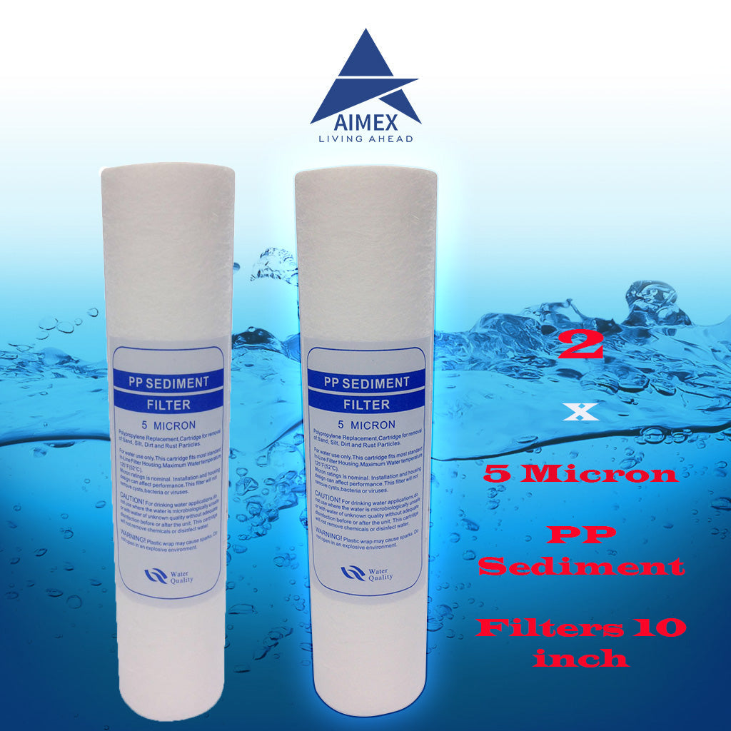 Undersink 5um Sediment Water Filter Cartridge PP X 2 V502-PP5UM2PCS