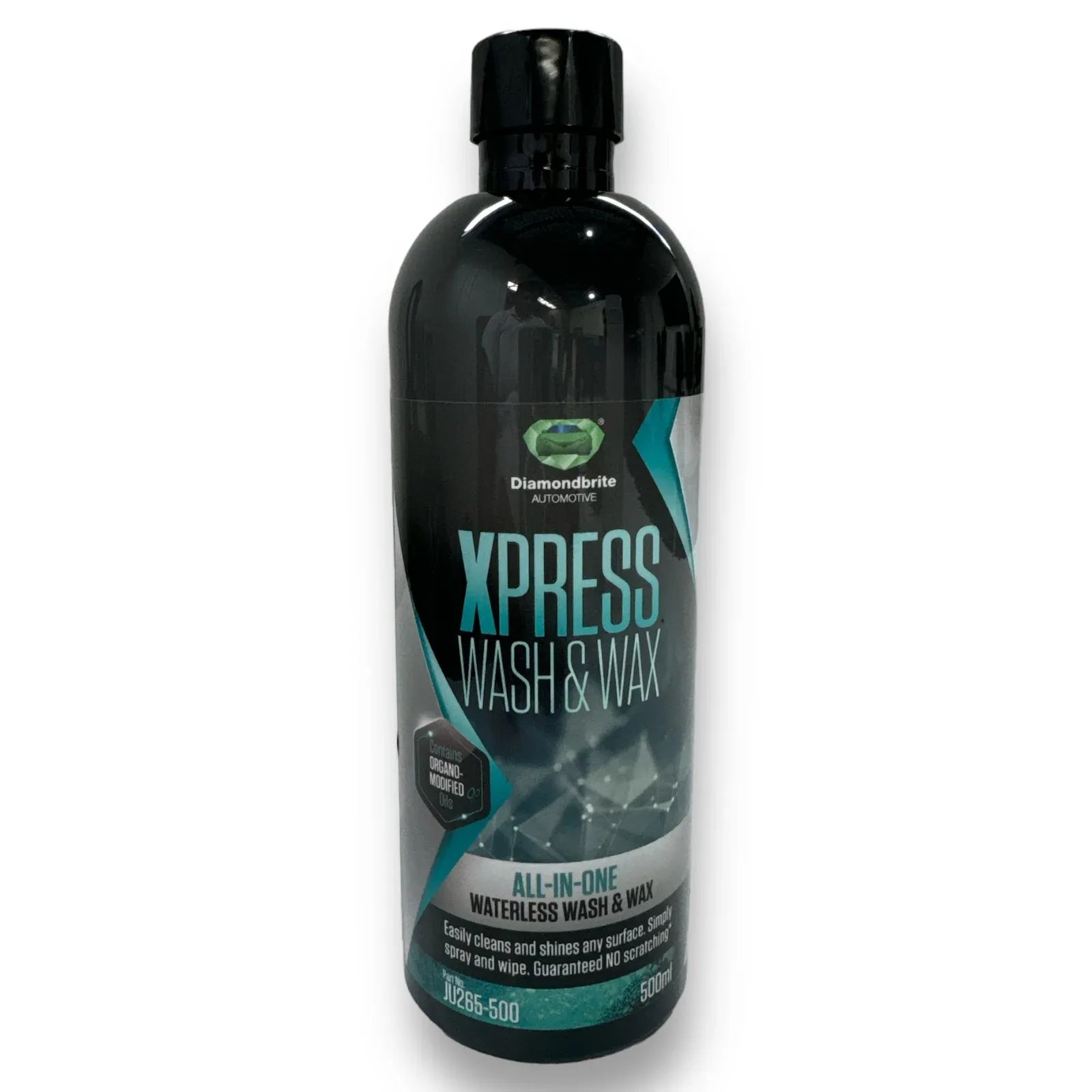 Xpress Water Less Wash & Wax Pack - 500ml + 2X Microfibre cloths - Made in UK V502-WWW1