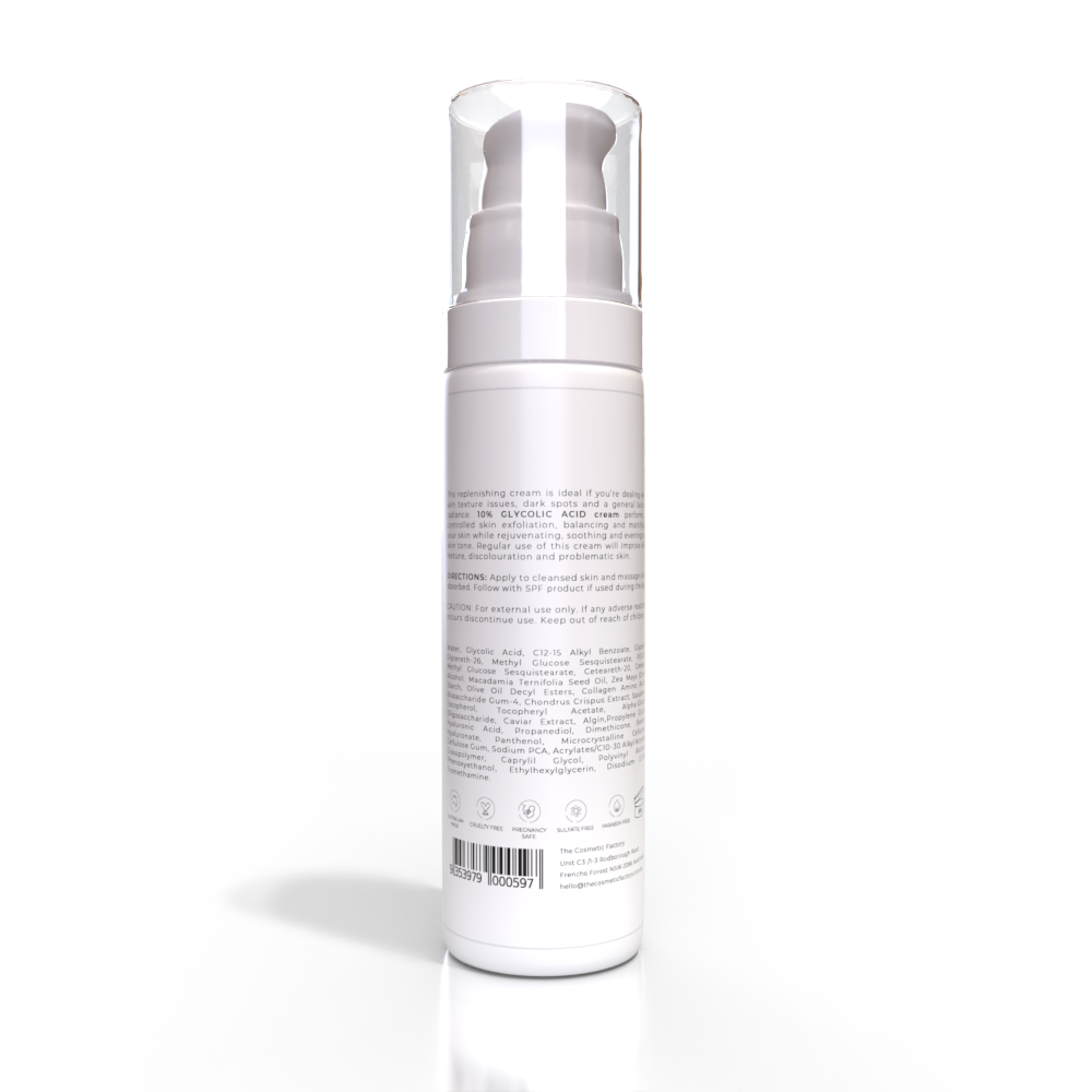 10% GLYCOLIC ACID CREAM | 50ML V508-TCF-1026