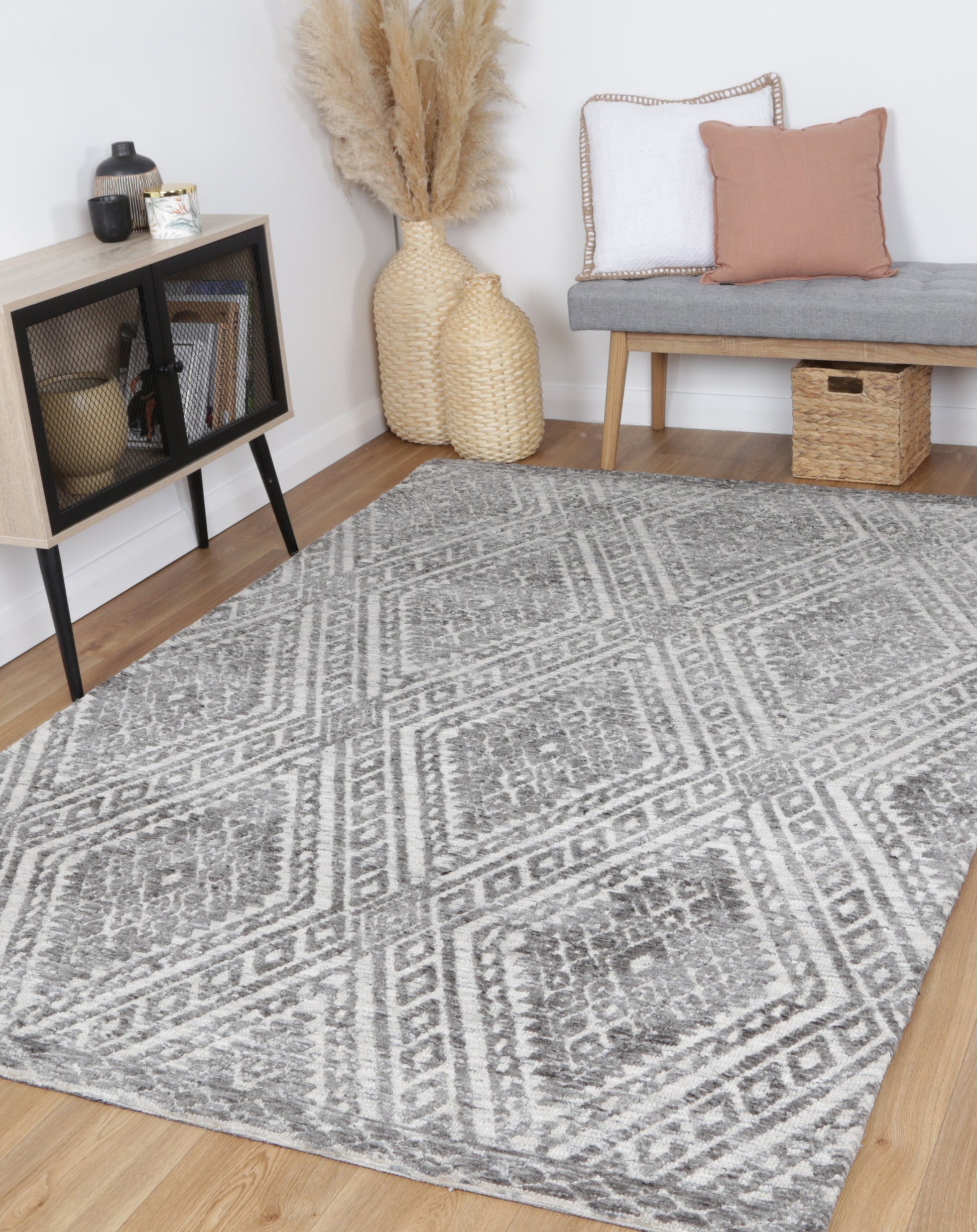 Amritsar AMRI05 Charcoal & Beige 160X230 V516-AMRI16005CBEI