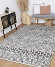 Amritsar AMRI04 Charcoal & Beige 240x330 V516-AMRI24004CBEI